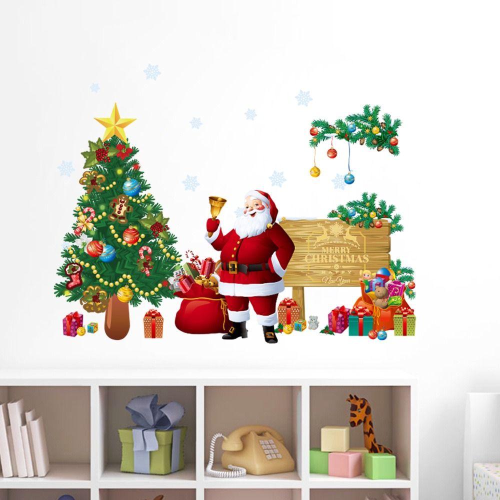 Removable Christmas Tree Wall Stickers Self-Adhesive Christmas Tree Decals Christmas Season