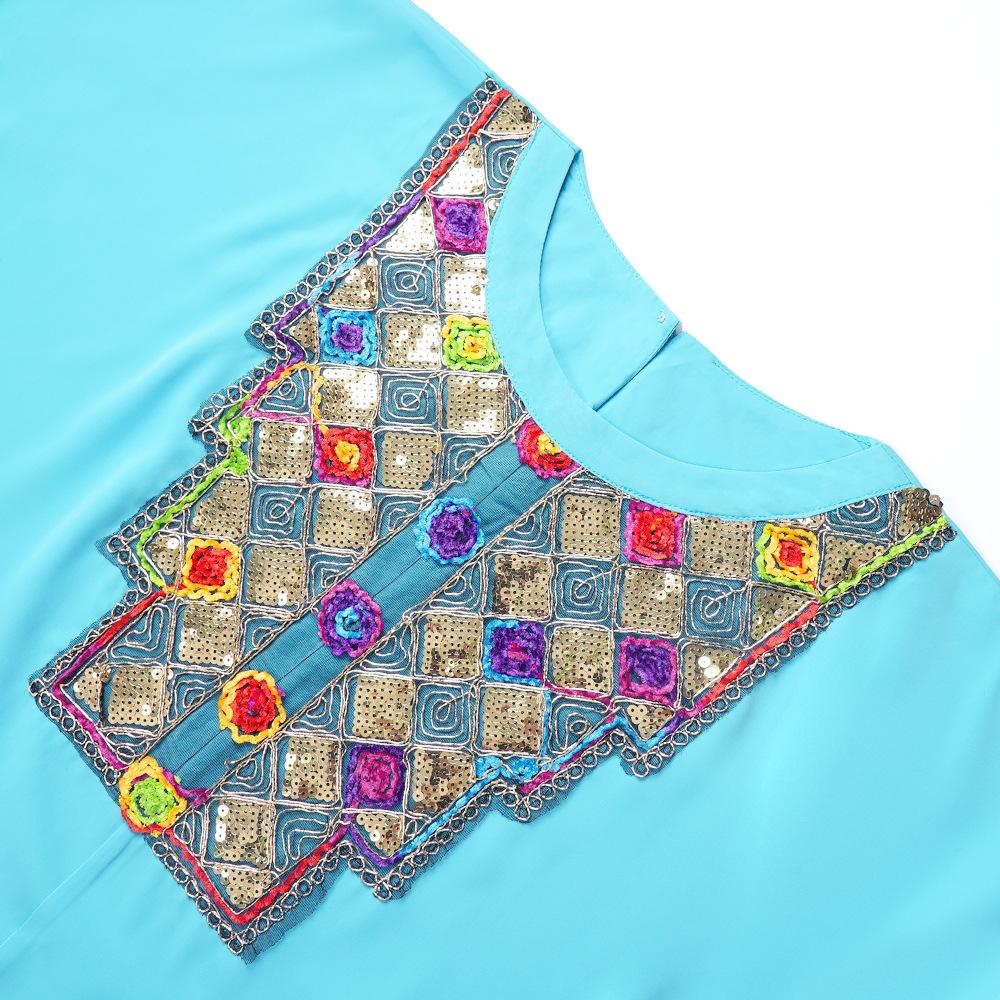 Плюс Размер Женская Мода Новое Свободное Платье