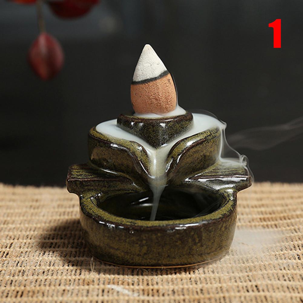 Waterfall Backflow Incense Burner Incense Fountain Incense for Home Decor Office