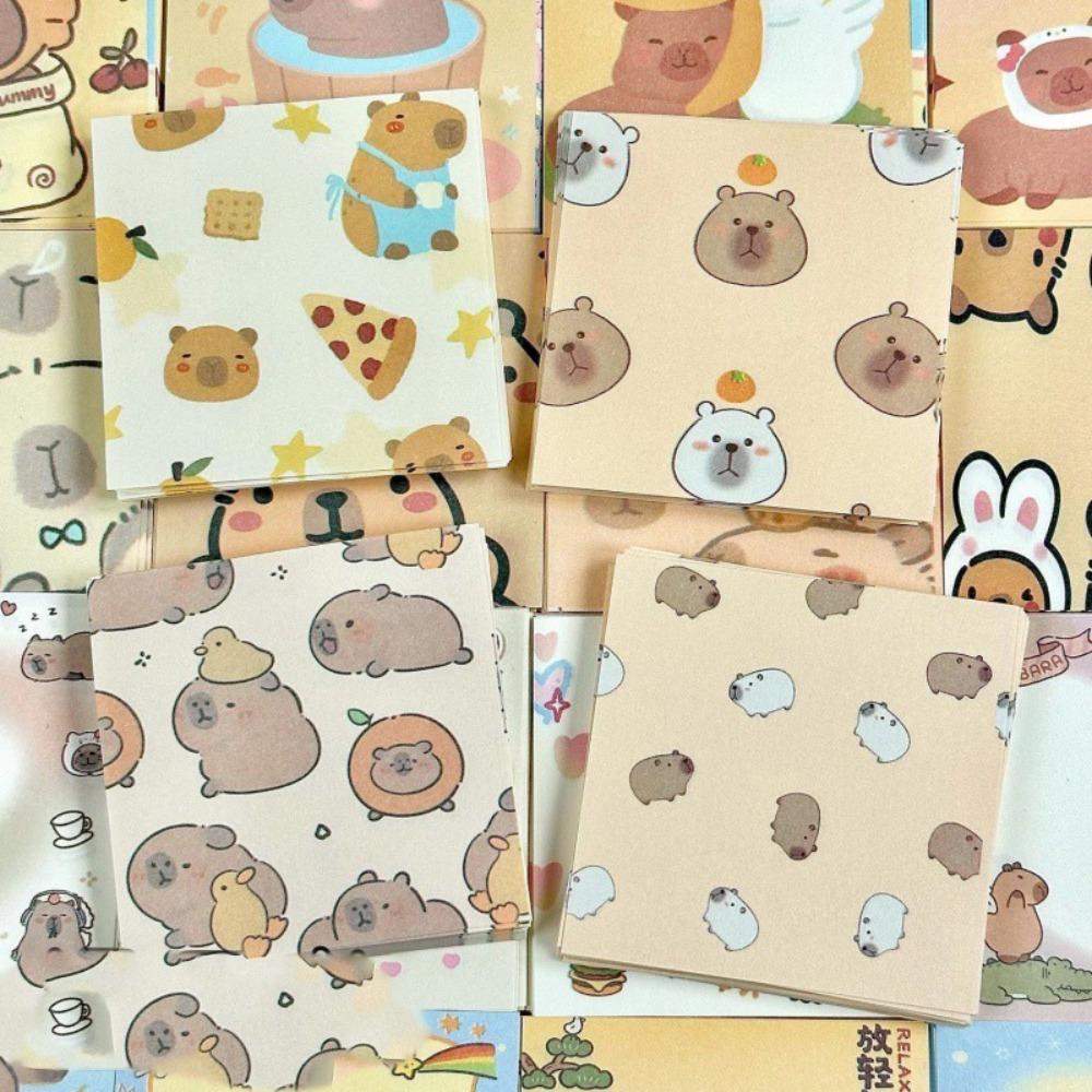 Декоративные бирки Capybara Note Paper Канцелярские принадлежности Cute Capybara Memo Pad Bookmark Marker