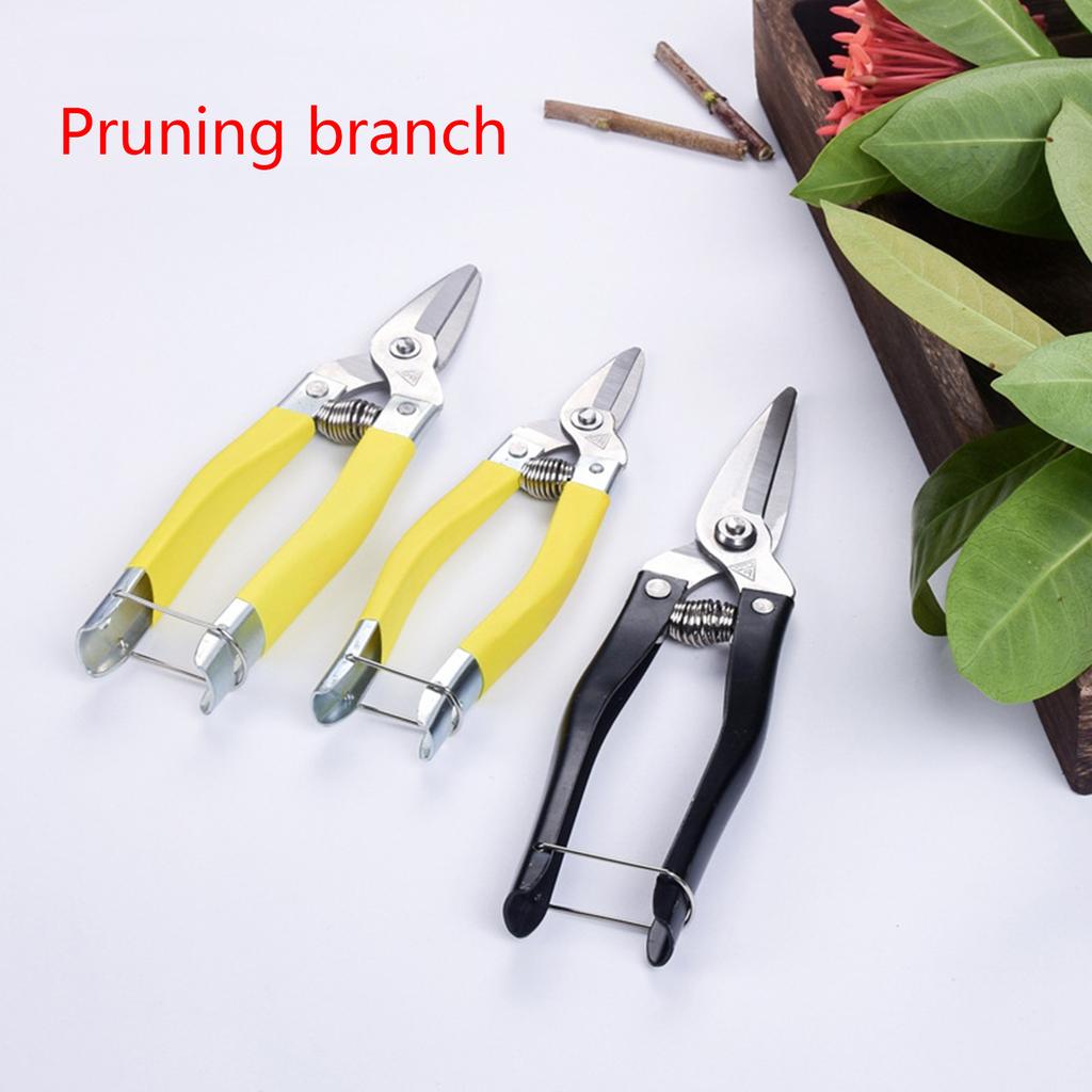 Stainless Steel Multifunctional Pruning Shears Fruit Flower Branch Shears Straight Elbow Garden Gardening Scissors