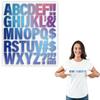 Alphabet Kit Patch Iron On Clothes Vinyl Parches Ropa Diy T-Shirt Clothes Stickers Hoodies Heat Press Appliqued Patch
