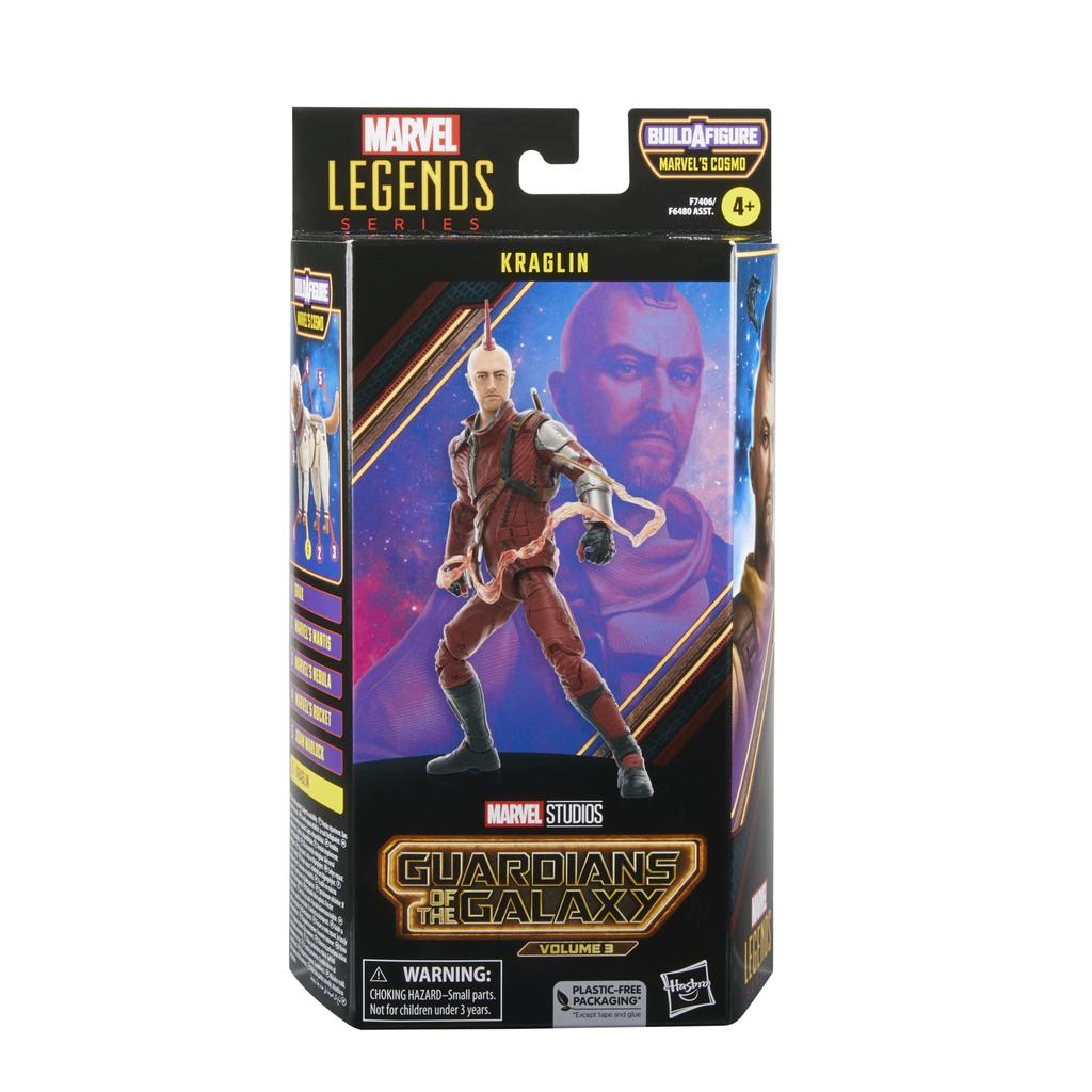 Hasbro Marvel Legends Series Guardians of the Galaxy Action Ages 4 and Authentic Kraglin, Vol.3 6-inch (15cm) Figure, Up, F7406,