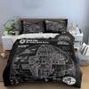 Death Star Blueprint Design Bedding Duvet Cover Set Duvet Cover Pillowcases  (1*Duvet Cover 2*Pillowcases, without duvet insert)