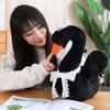 Adorable White And Black Plush Swan Stuffed Animal Doll For Home Decoration And Gift Giving