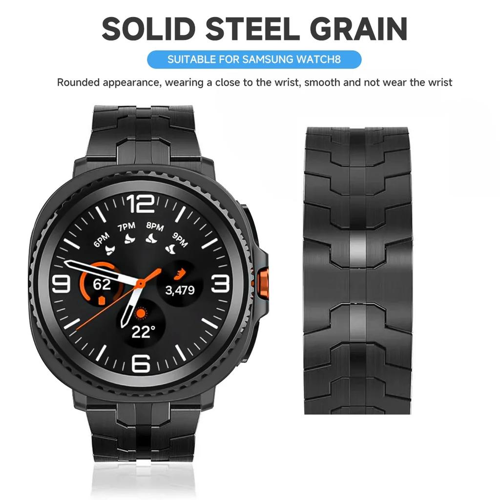 Stainless Steels Strap for Samsung Galaxy Watch 8 Classic 46mm 40mm/44mm Wristband Luxury Bracelet for Samsung Galaxy Watch 7 Ultra 47mm Accessories