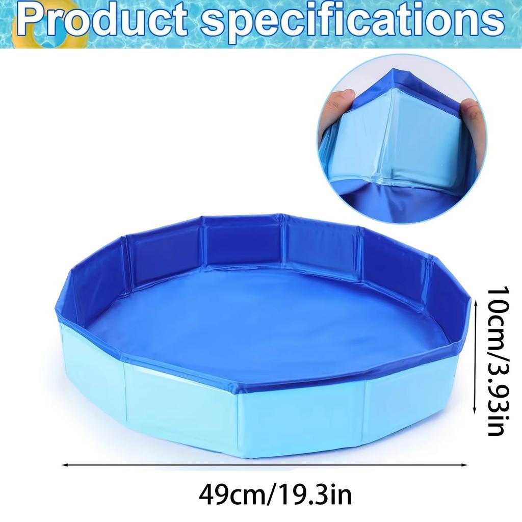 Foldable Pool Folding Basin Portable Foot Bath Bucket Children's Pool Foot Wash Tub Outdoor Home For Dogs Cats Puppy Animals