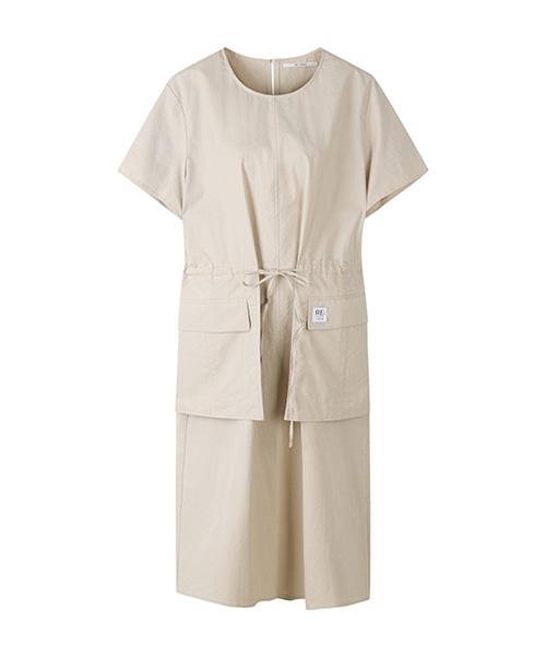 Recorde Check Pocket Detail Midi Dress_Rqdam23562Bex