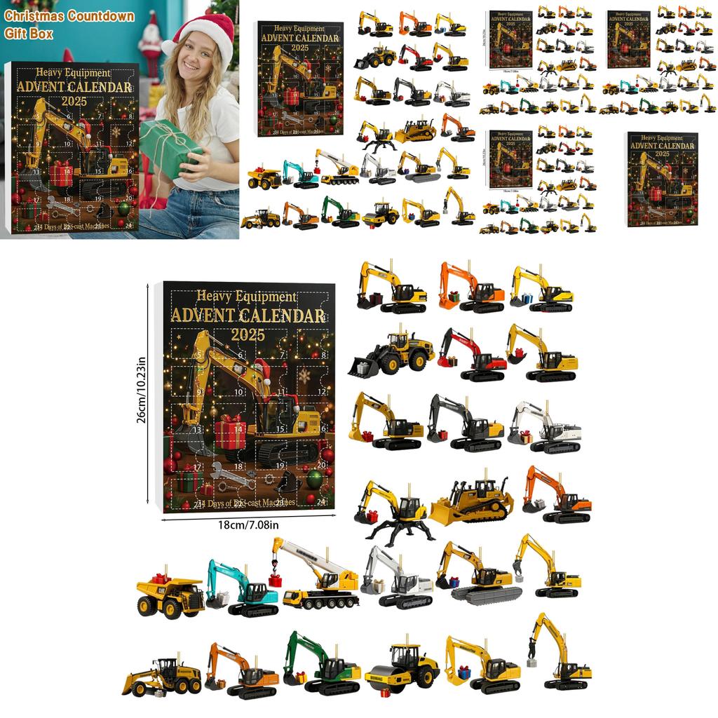 Рождественская серия «Слепой ящик» Набор акриловых брелоков для ключей в виде машинок для праздничных подарков