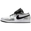 Кроссовки Air Jordan 1 Vintage Баскетбольные Унисекс Низкие Белый Серебристый Черный IR2278-100