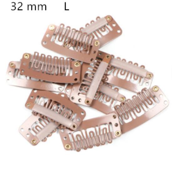 10pcs Clip In Hair Extension Wig Clips Women Mens Hair Bangs Snap Hair Clips for Extensions Metal Comb for Closure Accessories