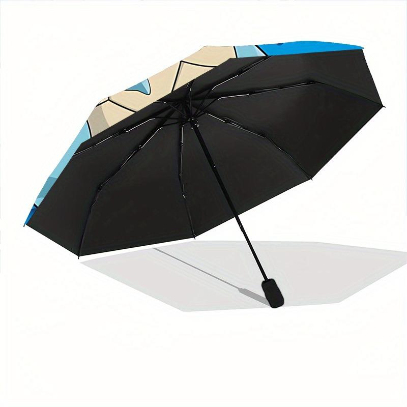 1pc Pokemon Squirtle Automatic Open/Close Umbrella Folding Umbrella, 8-Rib Sturdy Bones199