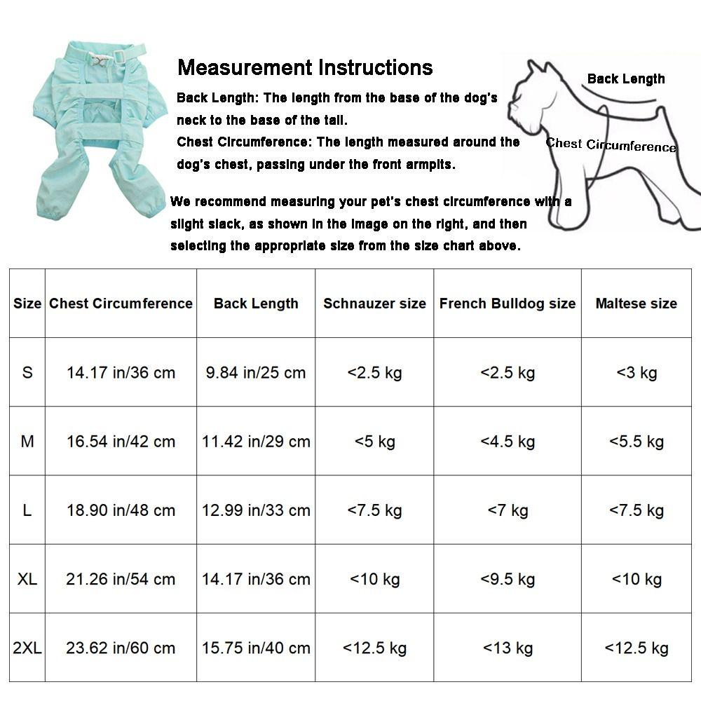 Thin Dog Jumpsuit Polyester Fiber Pet Going Out Pants Full Body Cover Pet Clothes for Dogs Cats