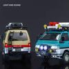 Масштаб 1/24 Mitsubishi Delica Кемпер Минивэн MPV Модель Игрушечной Машинки Литой Металл Миниатюрный Инерционный Звук и Свет Коллекция Подарок для Ребенка