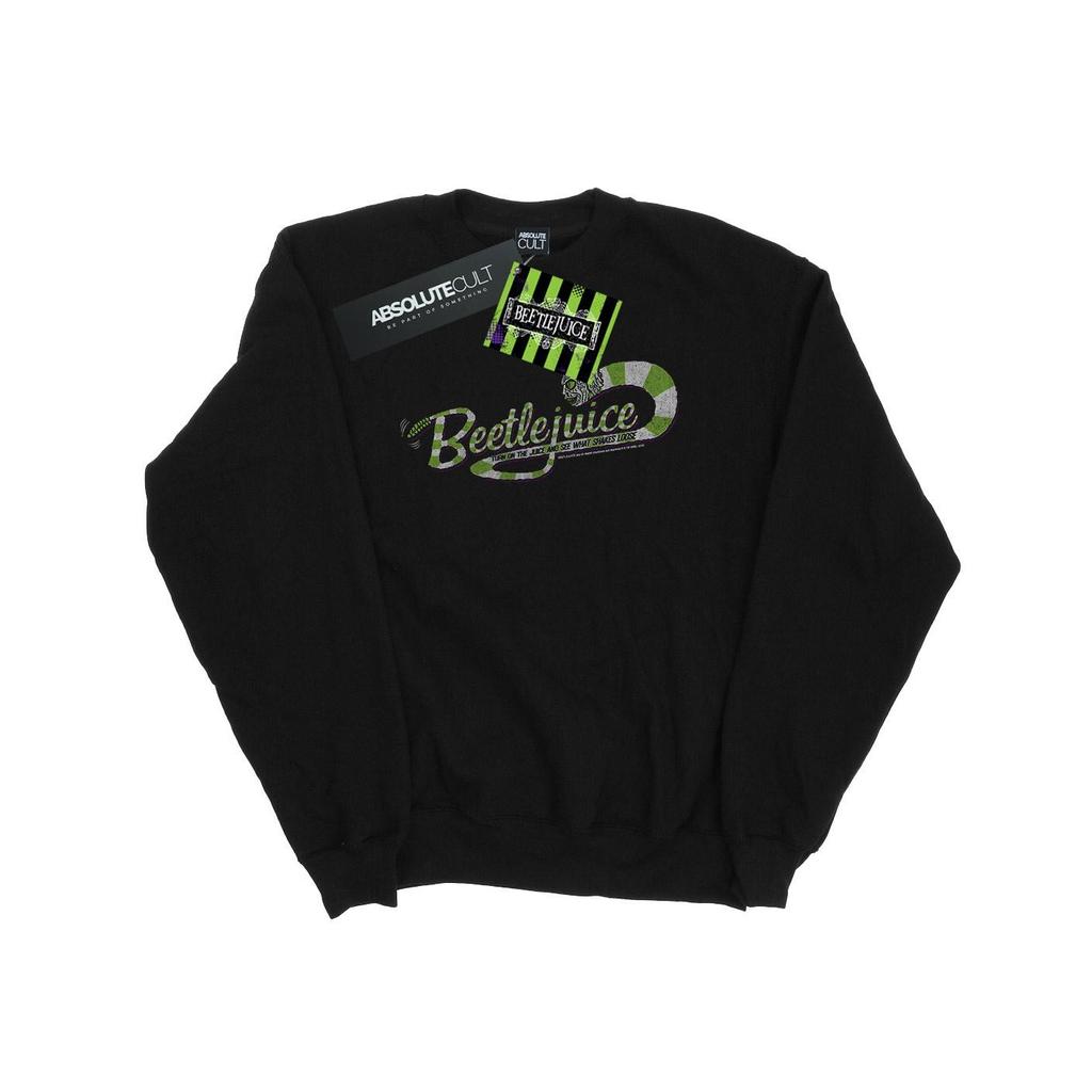 Beetlejuice Mens Sandworm Alt Logo Sweatshirt