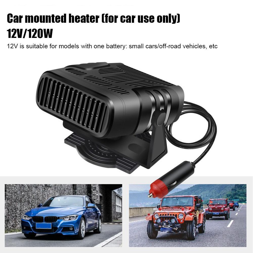 120 Вт Автомобильный обогреватель, электрический вентилятор охлаждения, портативный электрический сушильный аппарат, устройство для удаления запотевания ветрового стекла, демистер, дефростер