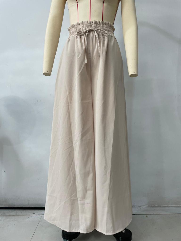 2025 European & American Spring/Summer Women's Loose Wide-Leg Casual Fashion Long Pants