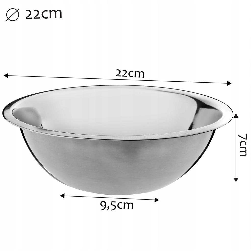 KADAX Miska Salaterka Nierdzewna Stalowa Do Sałatek