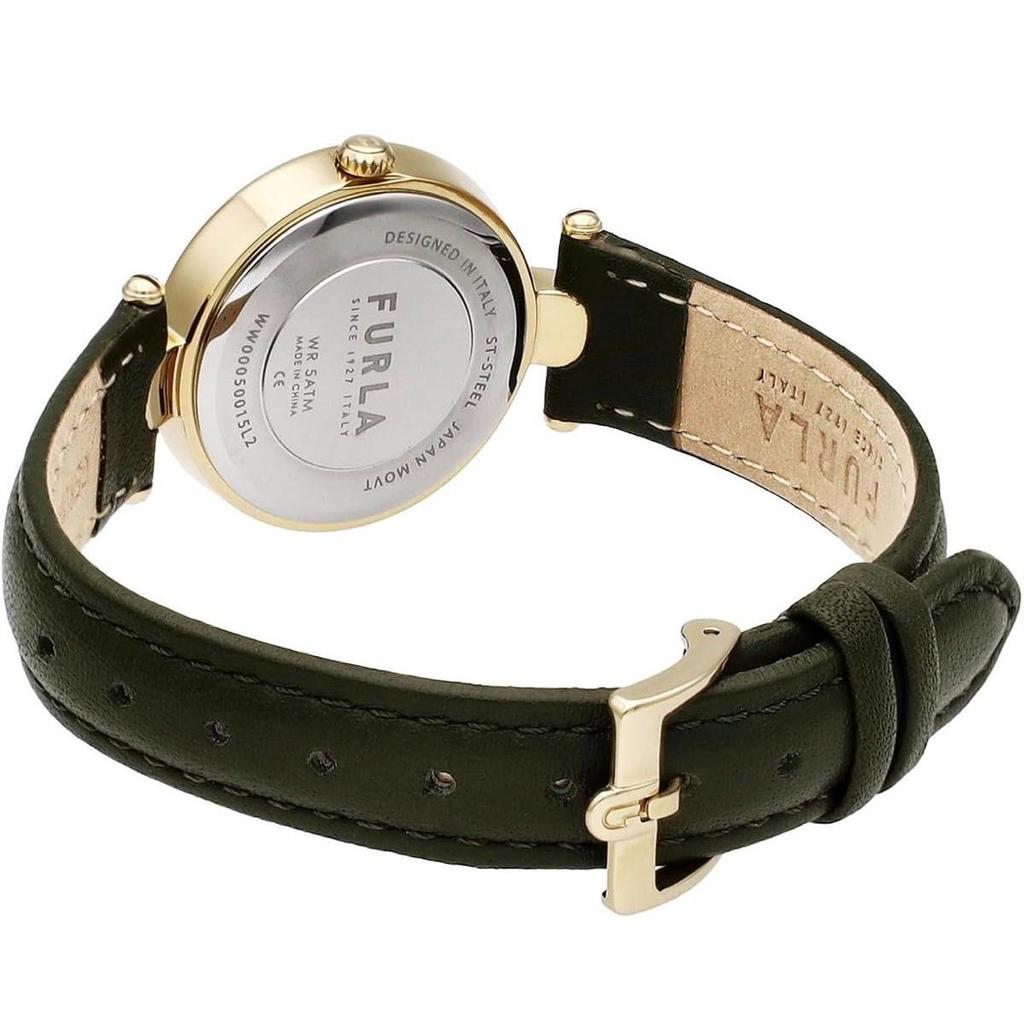 Б/у [Новые] Женские часы FURLA Золотой Темно-зеленый WW00050015L2