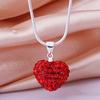 Orion Women's Vogue Crystal Stones Love Heart Pendant Choker Chain Necklace Jewelry