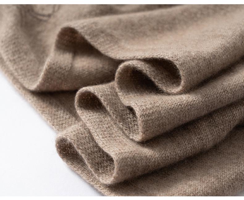 Women's 100% Pure Cashmere Scarf - Warm, Versatile Knit for Autumn/Winter Fashion