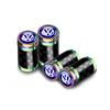 VW 4Pc Metal Car Wheel Tire Carbon Fiber Car Wheel Tires Valve Caps For Volkswagen VW Polo Passat Rline Golf Tiguan Jetta GTI Taigo EP1