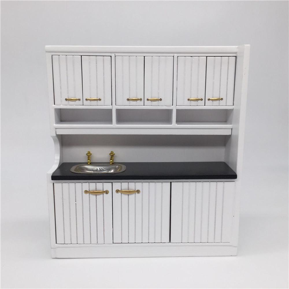 Миниатюрная мебель для кукольного домика масштаба 1:12, деревянный кухонный набор VINATAGE Deluxe Deluxe