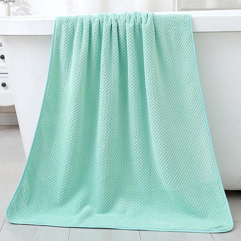 Японское банное полотенце из кораллового флиса с сотами, вафельное банное полотенце с рисунком ананаса, хлопковое впитывающее одеяло, большое банное полотенце для взрослых