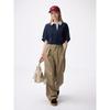 Gu Chino Barrel Leg Tuck Pants