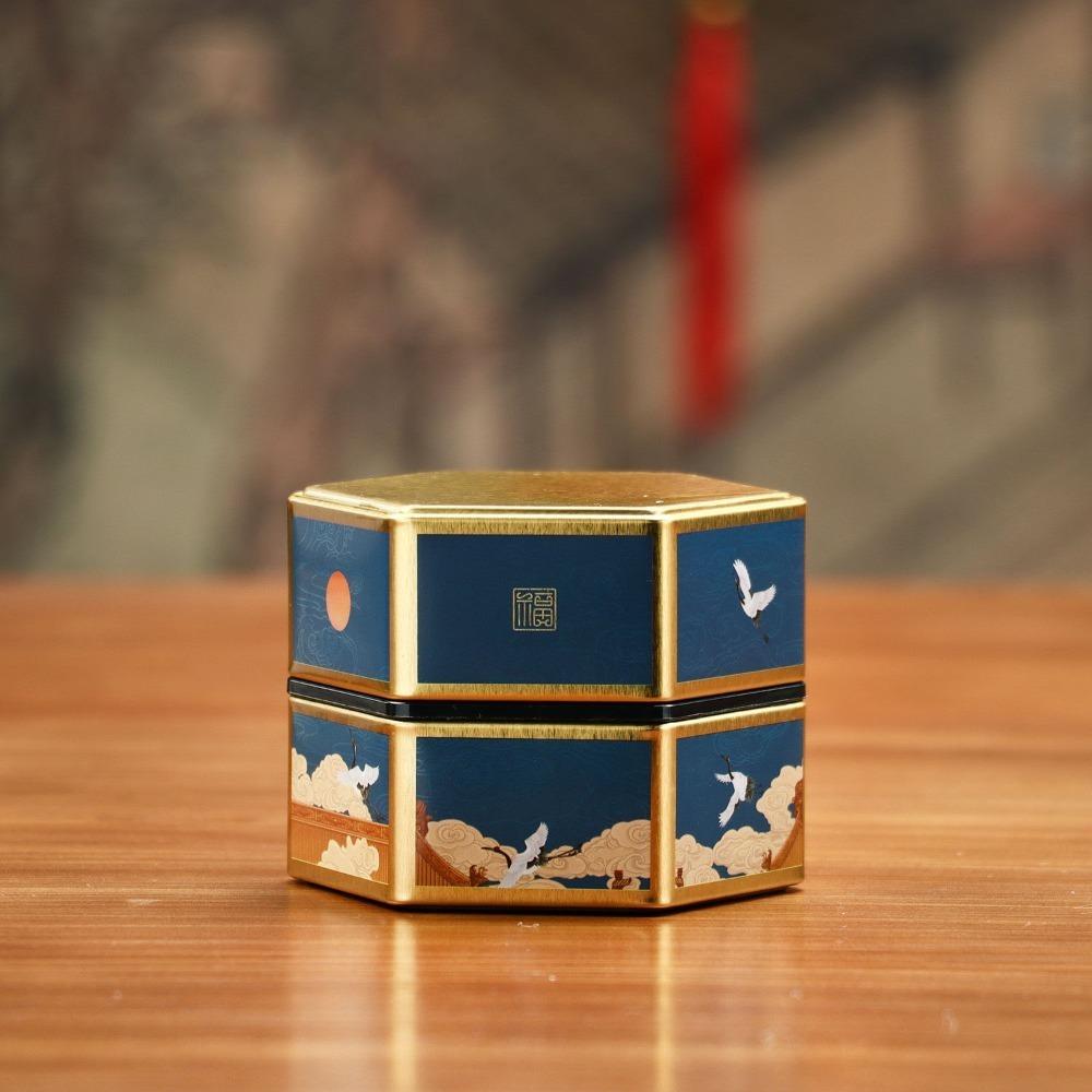 1Pcs Hexagonal Tea Storage Container Sealed Empty Tea Pot Tea Box Tea Organizer Tea Storage Tank