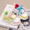 Детские теннисные туфли, универсальные кроссовки для девочек, модные повседневные кроссовки 2024 года для школьников, кроссовки с милыми звездами, нескользящие