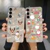 Прозрачный чехол для Samsung Galaxy S22 S20 FE S21 S10 S9 Plus Note 20 Ultra 10 Lite 9, мягкий чехол из ТПУ для телефона, снеговик, рождественский мультфильм