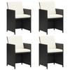 Day and Night - Day and Night Garden Chairs 4 Units Black Synthetic Rattan