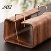 Bathroom Tissue Case Wooden Holder, Rectangular Decorative Paper Napkin Dispenser, Durable Home Accessory Organizer, for Office Desk Decor Box Holder