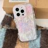 Color Fireworks Protective Phone Case for Apple 11/12/15Pro/16ProMax/17 - Anti-Drop Feather Yarn Design