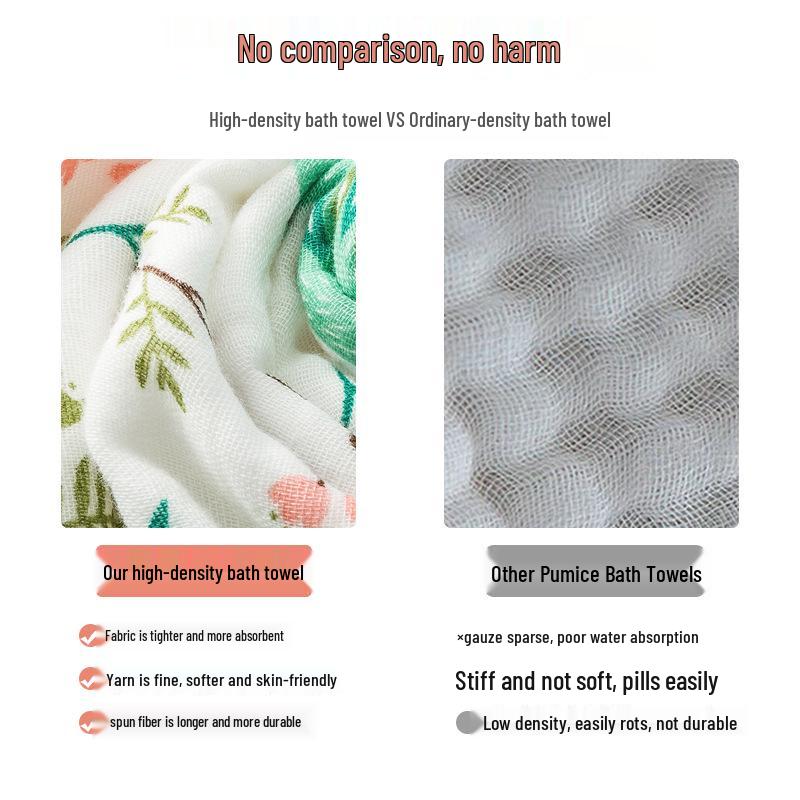 Six-Layer Pure Cotton Baby Bath Towel & Blanket