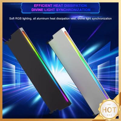 Радиатор для оперативной памяти настольного компьютера 5V 3PIN ARGB AURA Sync Радиатор для оперативной памяти DDR3 DDR4 DDR5 Охладитель радиатора Аксессуары для компьютера