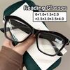 Fashion Cat Eye Anti Blue Light Reading Glasses Men Women Ultra Light Transparent Retro Small Frame Presbyopia Eyeglasses