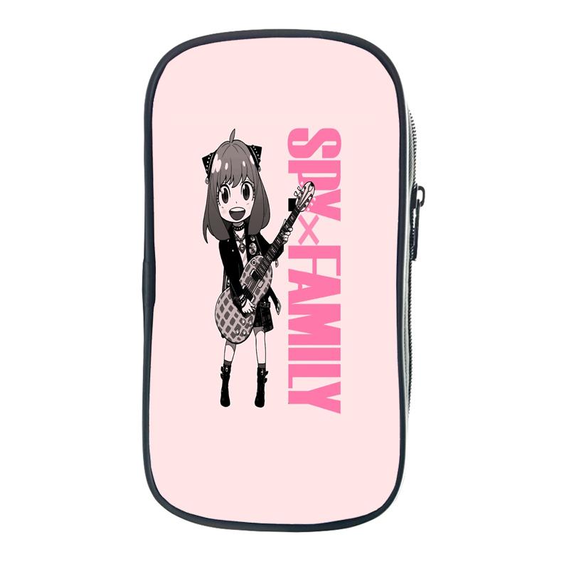 Семейный портативный пенал Spy X с героями мультфильмов Anya Forger, детская канцелярская сумка, большая вместительная сумка для хранения, школьная сумка-карандаш