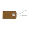 Kraft Tags with Metallic Wire - 5.5 X 3 Cm