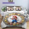 Mario Themed Duvet Cover & Pillowcases, Mario Fan Game Bedding, Great Gift.chl