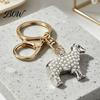 Alloy Keychains Faux Pearl Sheep Keychain, Zinc Lamb Car Key Ring Mini Holder, Handbags Backpacks Charm Decorative Accessory for Women Girls