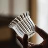 1 шт. Термостойкие скандинавские прозрачные рифленые чашки для чая Чашка для черного чая Маленькая емкость Мастер-чашка Стакан для соджу саке стопка Стакан