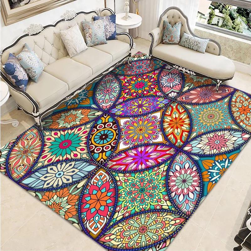 Ковер в этническом стиле, ретро персидский стиль, коврик для пола под диван в гостиной, ковер для дома, придверный коврик
