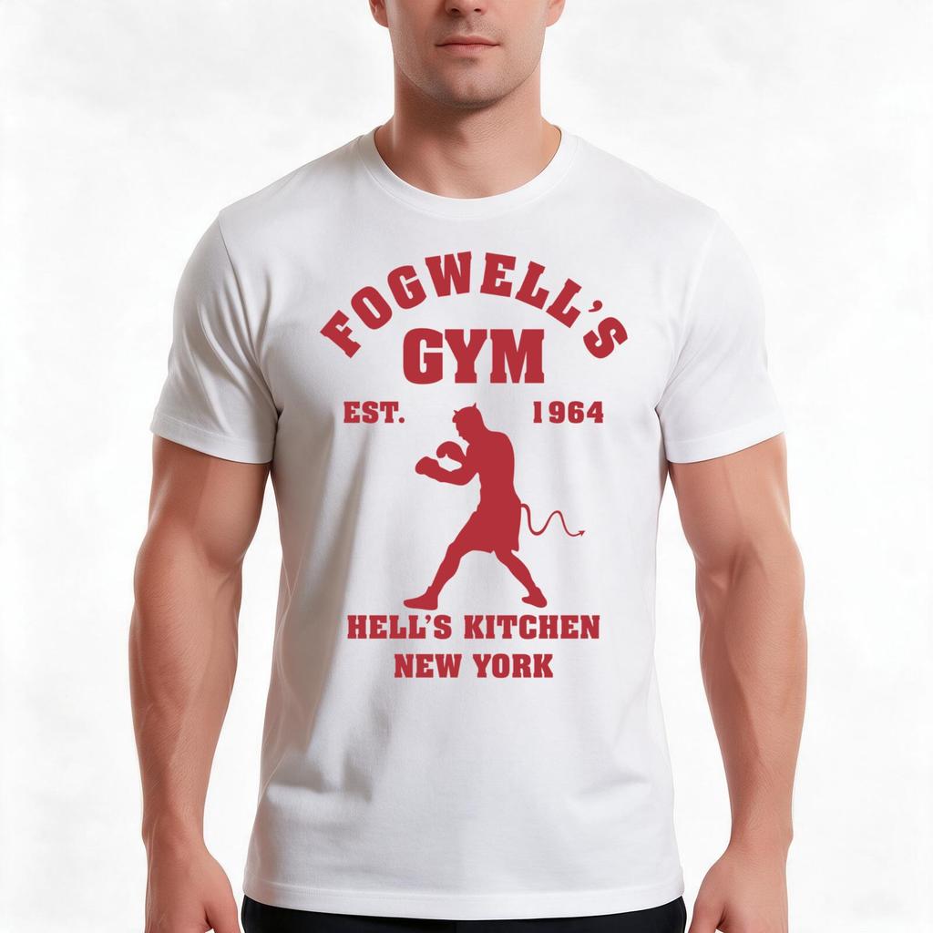 Fogwellx27s Gym Box The Devil Tshirt Summer Casual Cotton Tee Oversized Streetwear Tops Vintage Graphic Print 100 Cotton