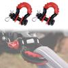 2Pcs D-Ring Anchor Shackle 5/8" Rugged Towing Gear Bow Shackle 28660lbs Break Strength for Jeep Off-Road Vehicle Recover