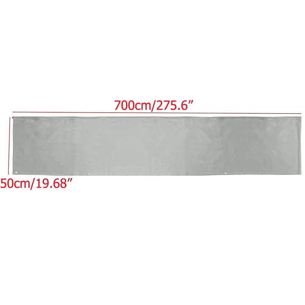 RV Awning Draught Skirt Length 700 X 50cm Deep with Wheel Arch Covers Suckers Draft Accessories for Caravan Motorhome Campervan