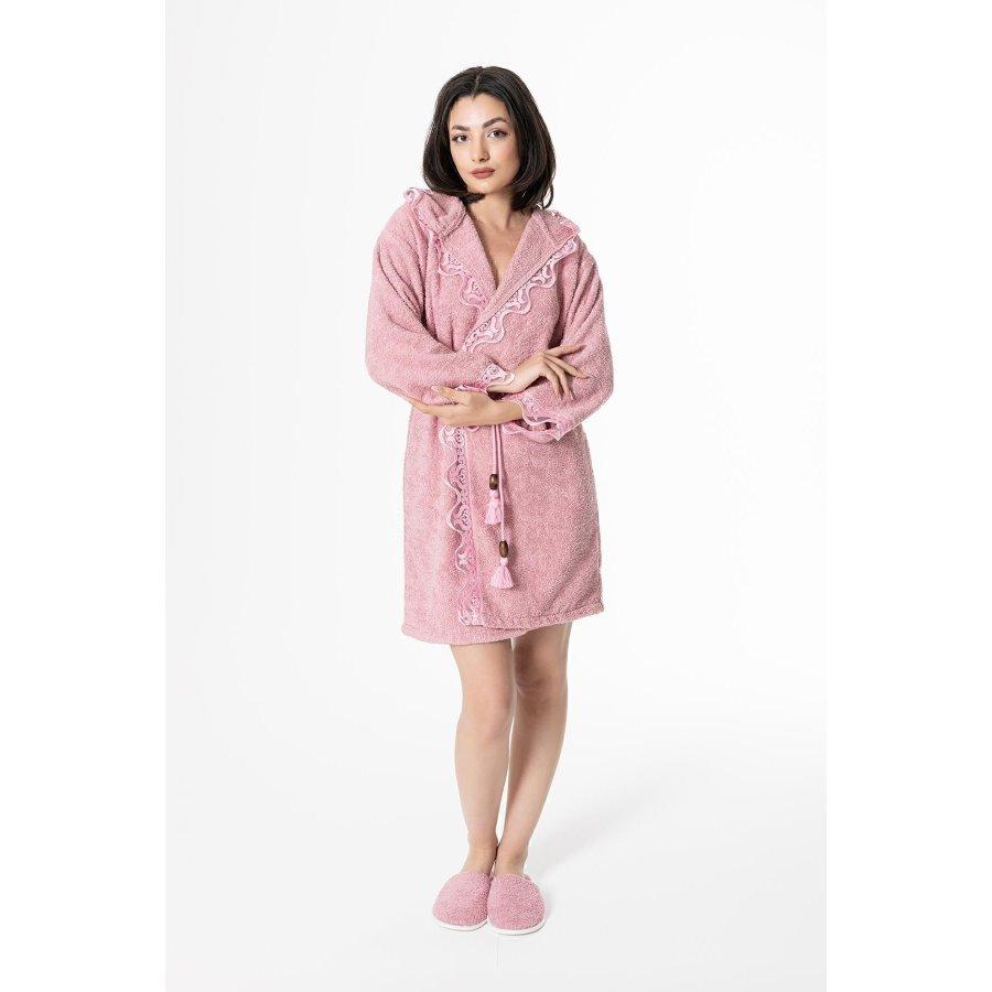 Женский комплект свадебных халатов из 4 предметов из 100% хлопка/полотенце Халат, полотенце, тапочки из полотенца