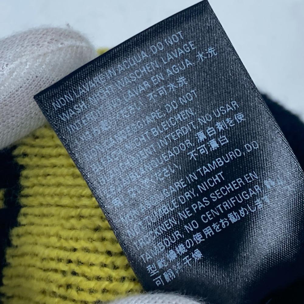 Balenciaga 555282 Шапка с логотипом вязаная шапка вязаная кепка Вязаная шапка шерсть Черный/желтый