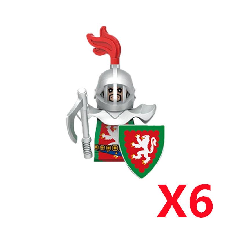 Средневековый Солдат Рыцарь Фигурка MOC Строительный Блок Зеленый Дракон Замок Пехота Орки Пират Римская Кавалерия Оружие Игрушки Подарки D122